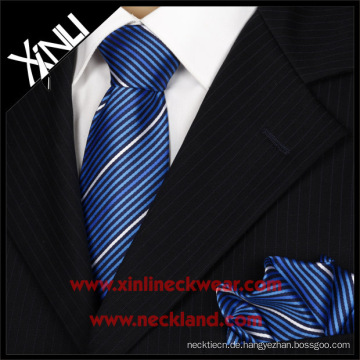 Gute Qualität Seide Jacquard Woven Tie Taschentuch